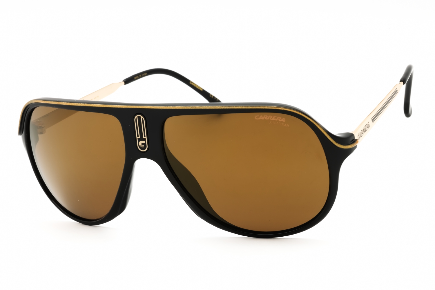 NWT Carrera SAFARI65/N-02M2 YL Sunglasses Carrera sunglasses SAFARI65/N UNISEX 62/15/ 2M2 BLACK GOLD  main image 4