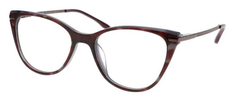 BCBGMAXAZRIA Arielle Eyeglasses Wine Navy Laminate 51mm Women