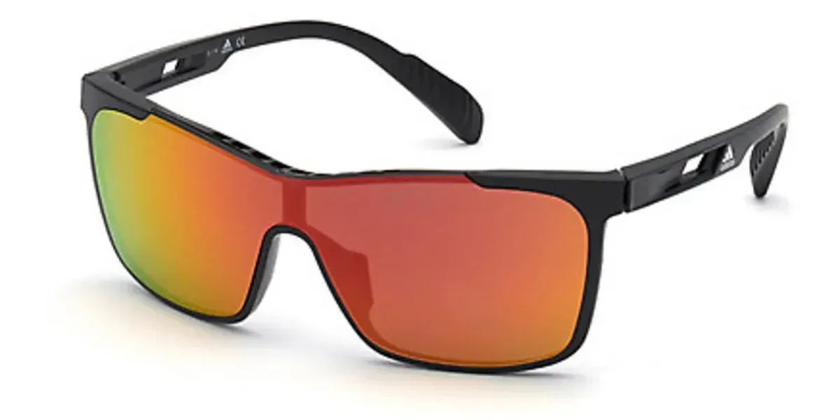 Adidas SP0019/S 01L Sunglasses Black Gloss 00mm Un... | Lens & Luxe