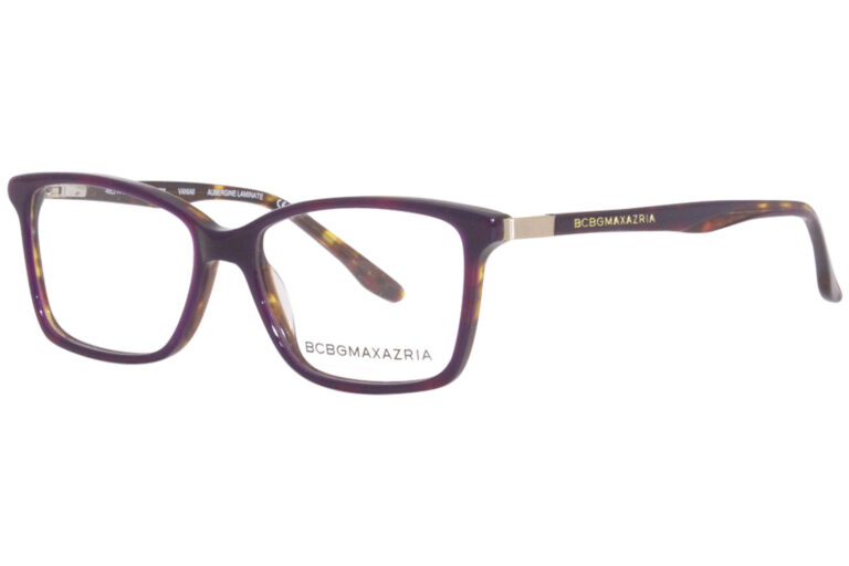 BCBGMAXAZRIA Vania II Eyeglasses Aubergine Laminate 52mm Women