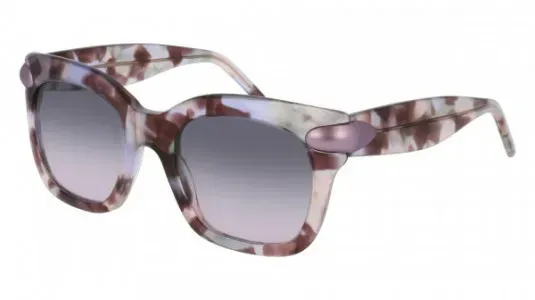Pomellato PM0030S 004 Sunglasses Havana Violet 51m... | Lens  display picture 1