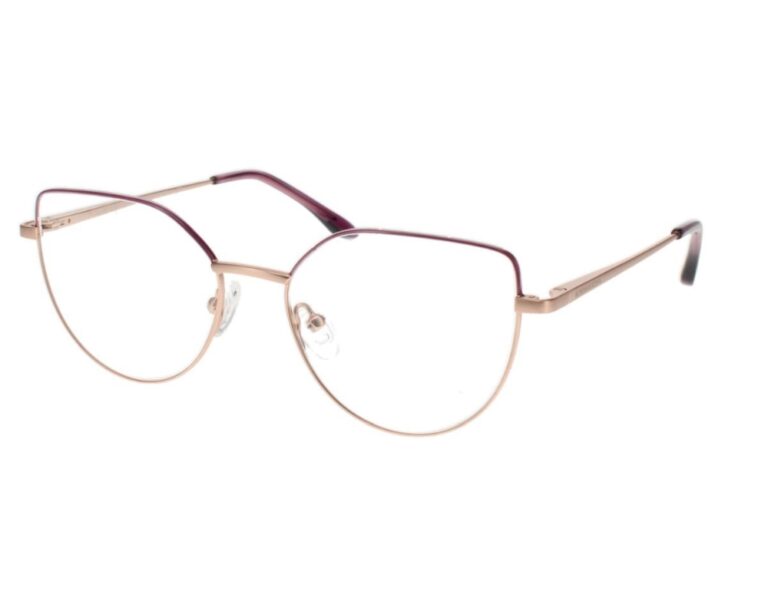 BCBGMAXAZRIA Esea Eyeglasses Purple Rose Gold 51mm Women