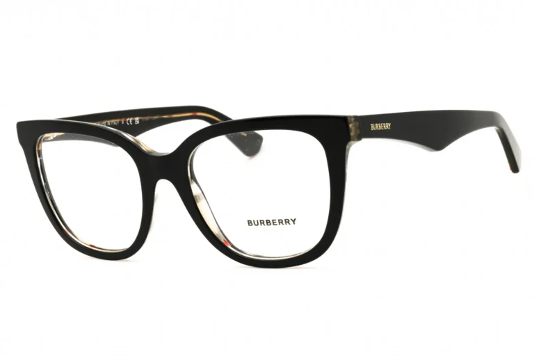 Burberry 0BE2415 4121 Eyeglasses Top Black On Vintage Check 53mm Unisex