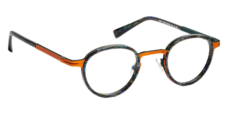J.F. Rey JF2677 C2260 Eyeglasses Fabric Blue/orange 43mm Unisex