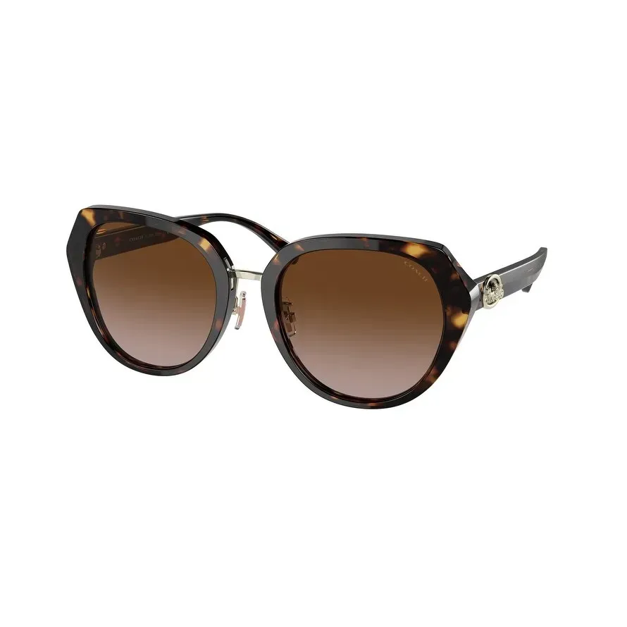 Coach 0HC8331 512013 Sunglasses Dark Tortoise 55mm... | Lens  display picture 2