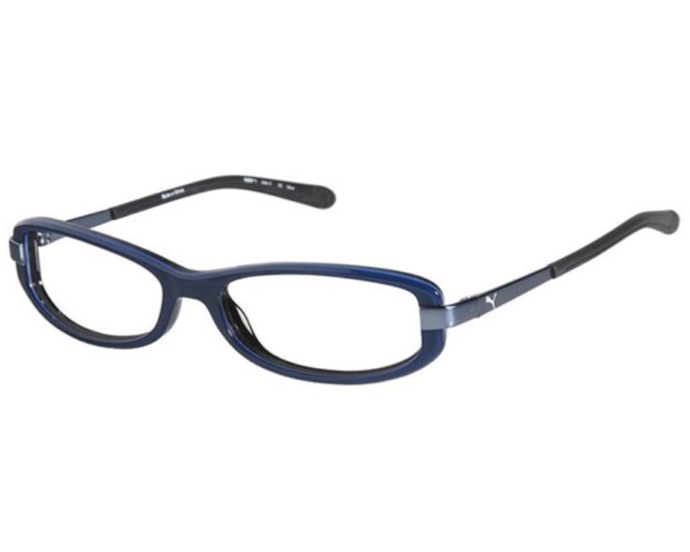 Puma PU15365 Eyeglasses Blue 52mm Kids