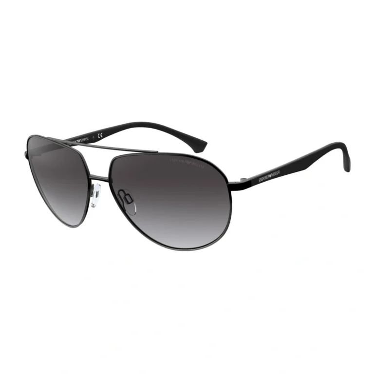 Emporio Armani EA2096 331611 Sunglasses Matte Black & Gunmetal 60mm Men