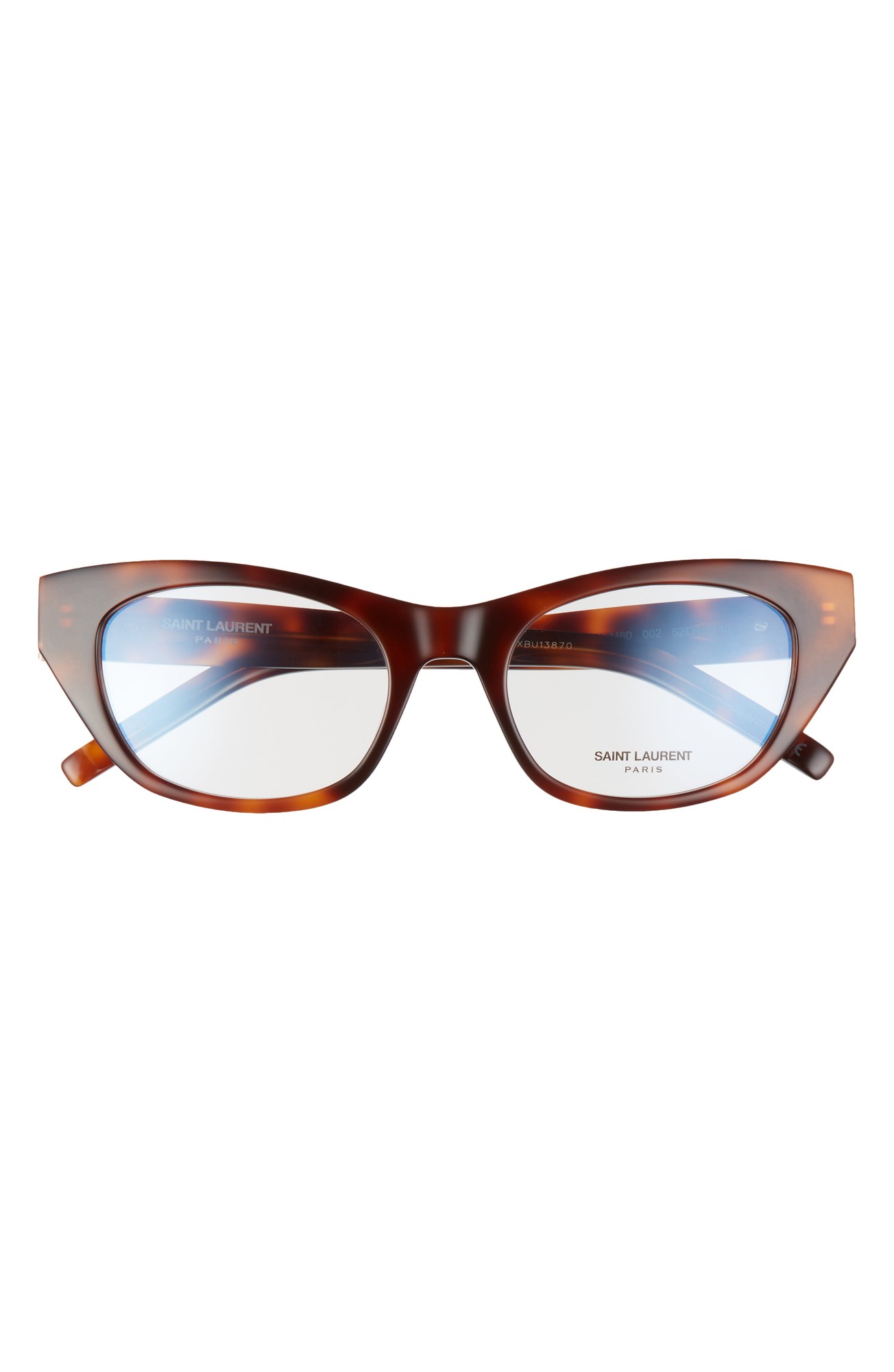 Saint Laurent SLM80 002 Eyeglasses Dark Havana 52mm Cat Eye Frame Saint Laurent 52mm Cat-Eye Acetate Sunglasses | Neiman Marcus main image 3