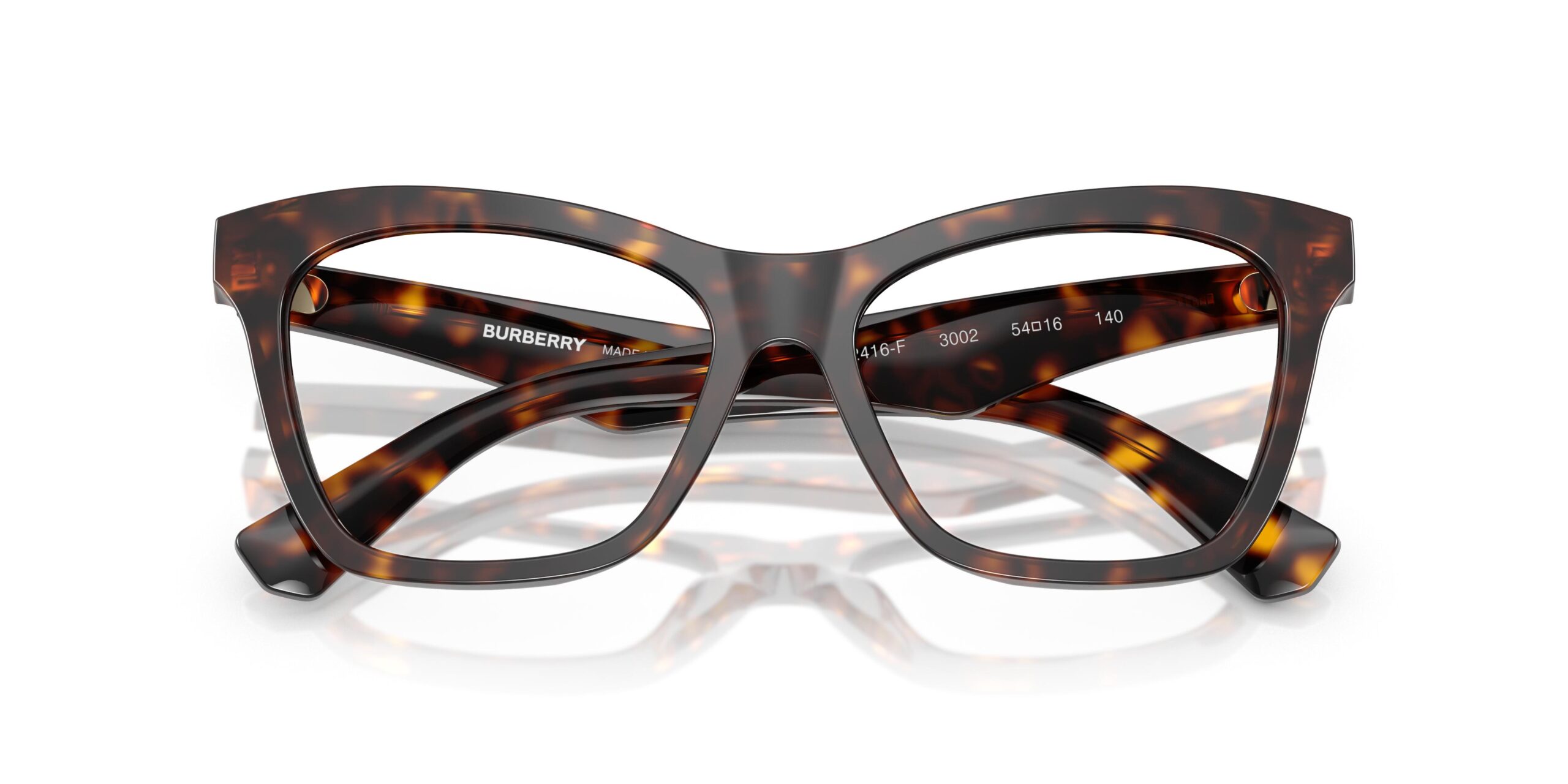 Burberry 0BE2416F 3002 Eyeglasses Tortoise 52mm Wo... | Lens  display picture 2