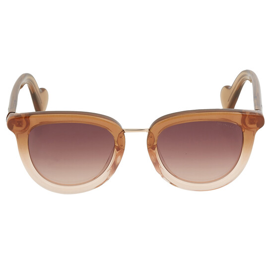 Moncler ML0044 47G Sunglasses Brown 48mm Women