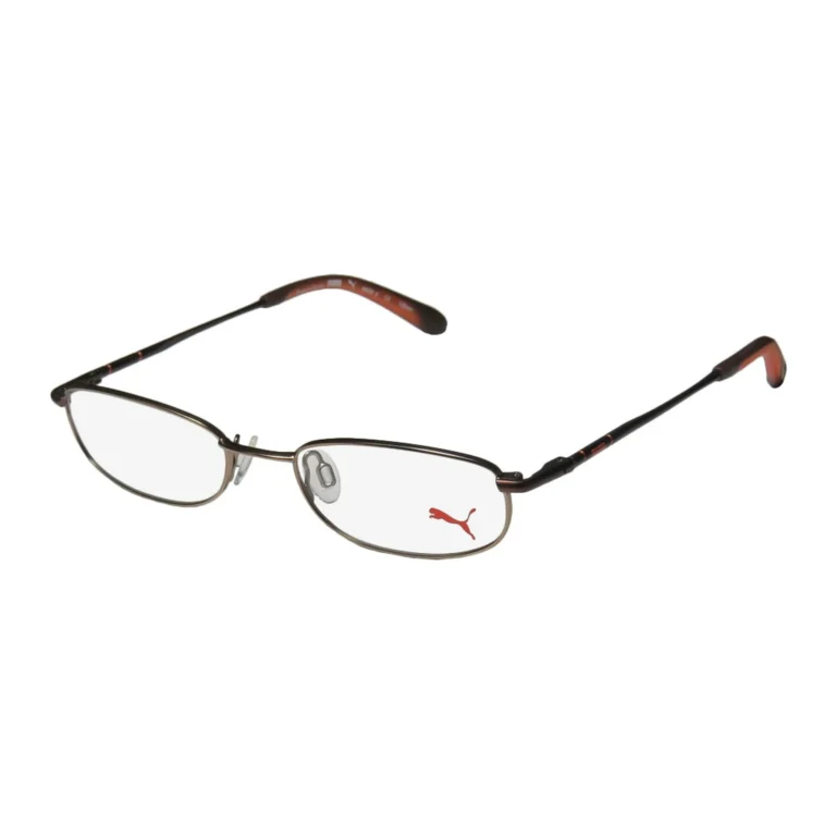 Puma PU15354 Eyeglasses Brown 48mm Kids