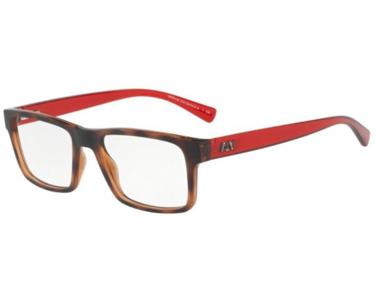 Armani Exchange AX3042 8215 Eyeglasses Matte Tortoise Red 54mm Men