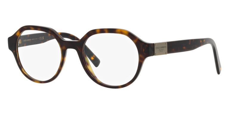 Dolce & Gabbana DG3367 502 Eyeglasses Brown 52mm Unisex