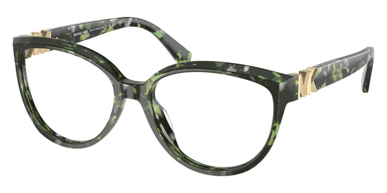 Michael Kors MK4114 Punta Mita 3953 Eyeglasses Green Tortoise 55mm Women
