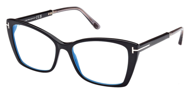 Tom Ford TF5893B ECO 001 Eyeglasses Black 55mm Women