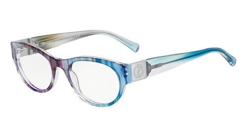 Giorgio Armani AR7022H 5245 Eyeglasses Clear Blue Purple 52mm Women
