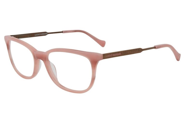 Lucky Brand D221 Eyeglasses Pink Horn 52mm Women