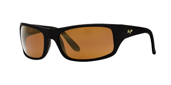 Maui Jim Peahi H202 2M Sunglasses Black Matte Rubber 65mm Men