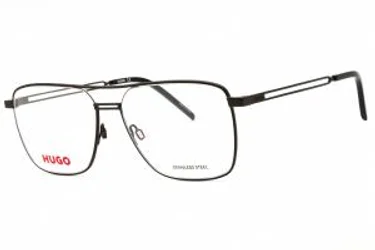 Hugo HG 1145 0SVK 00 Eyeglasses Matte Ruthenium Black 56mm