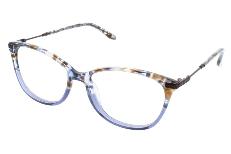 BCBGMAXAZRIA Rowan Eyeglasses Blue Brown Fade 54mm... | Lens 