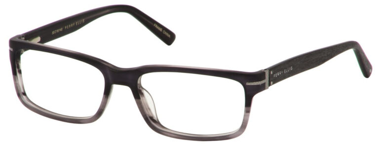 Perry Ellis PE377 2 Eyeglasses Black Fade 55mm Men