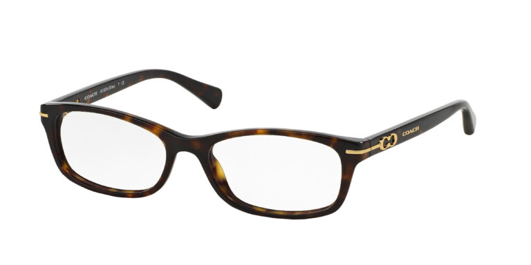 Coach HC6054 Elise 5001 Eyeglasses Dark Tortoise 52mm Women