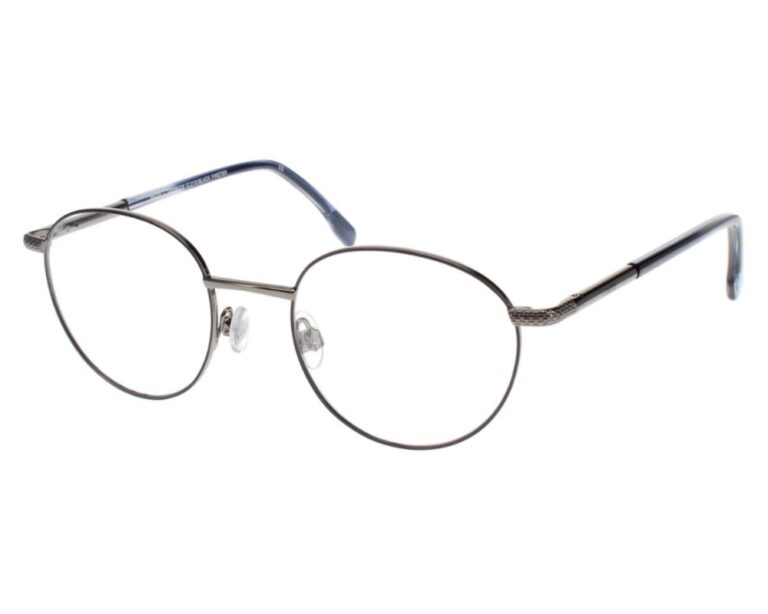 IZOD IZ2110 Eyeglasses Black Pewter 49mm Women