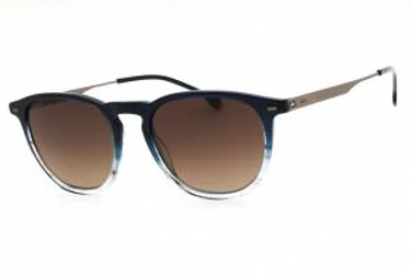 HUGO BOSS BOSS 1639/S 0QEU HA Sunglasses Blue Horn Ruthenium 52mm
