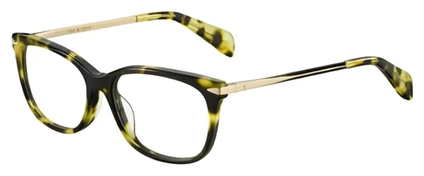 Rag & Bone RNB3006 0J1L Eyeglasses Havana Green/gold 52mm Women