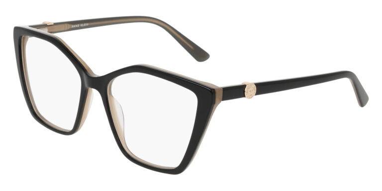 Anne Klein AK5132 001 Eyeglasses Black Ivory 55mm Women