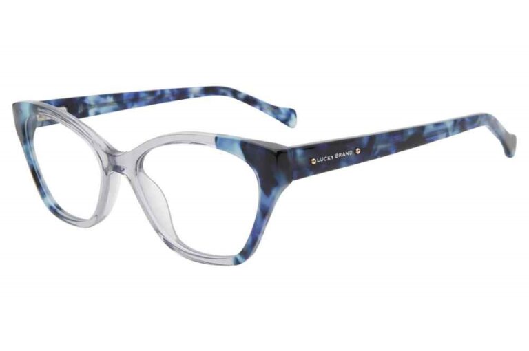 Lucky Brand VLBD237 Eyeglasses Blue Havana 51mm Women