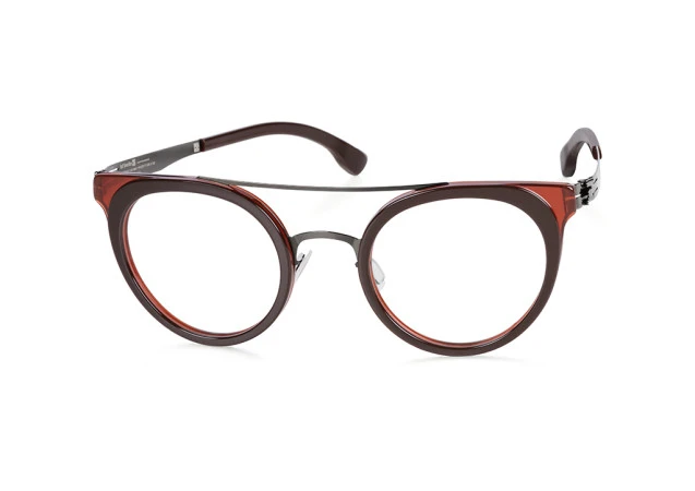 ic! berlin Nadine H. Eyeglasses Gunmetal / Merlot 47mm Unisex