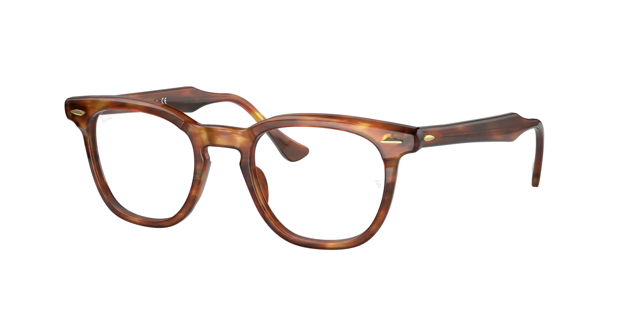 Ray-Ban RX5398 Hawkeye Eyeglasses Striped Havana 4... | Lens  display picture 2