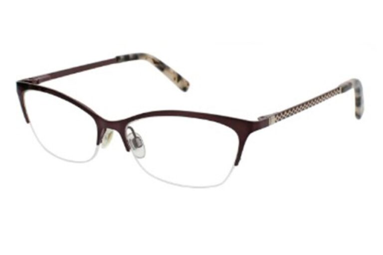 Ellen Tracy Parma Eyeglasses Plum 52mm Women