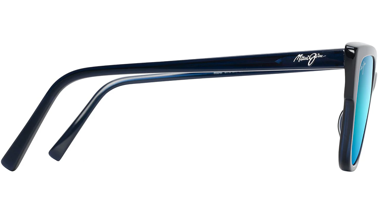 Maui Jim Kou B884 03 Sunglasses Dark Blue 55mm Wom... | Lens  display picture 3